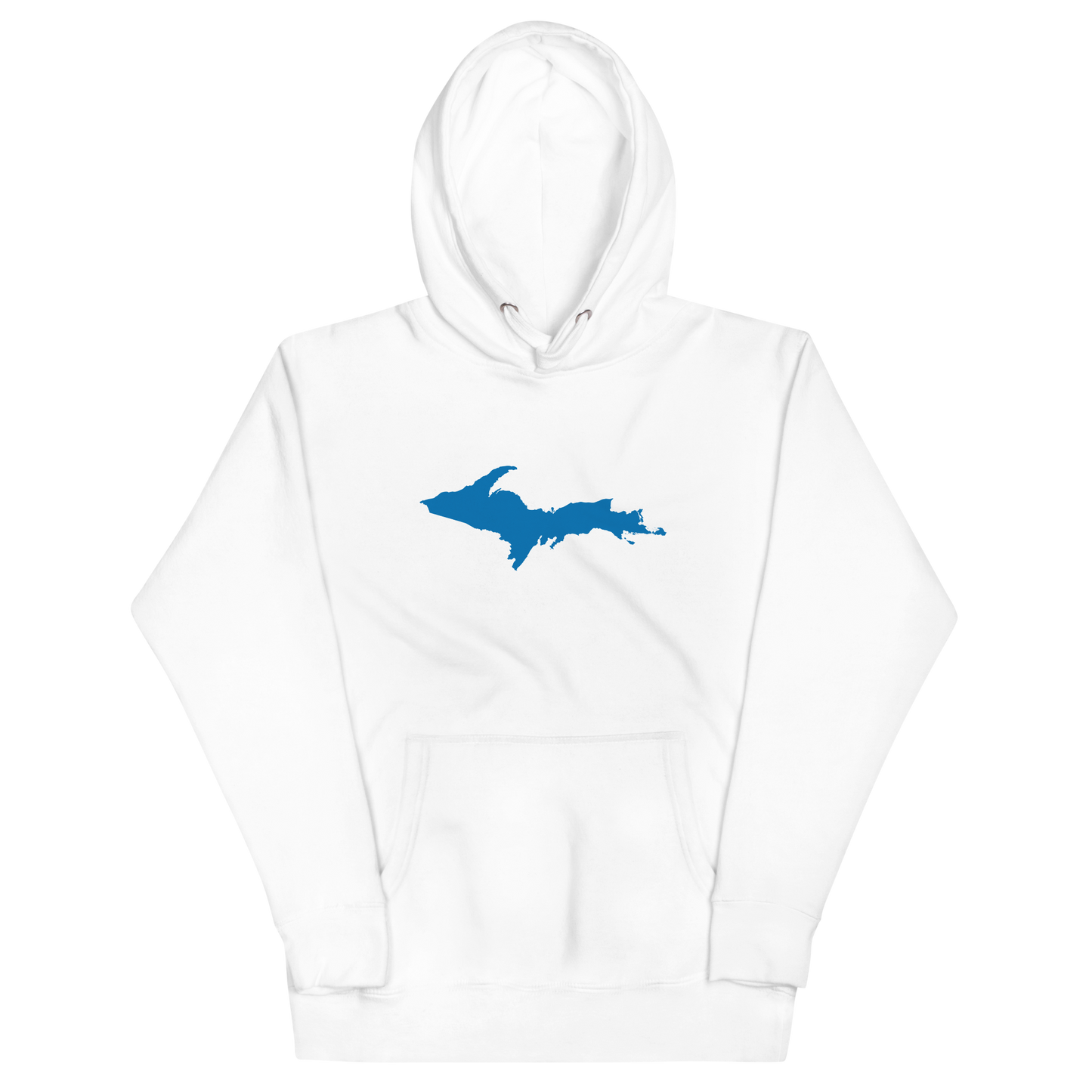 Michigan Upper Peninsula Hoodie (w/ Azure UP Outline) | Unisex Premium