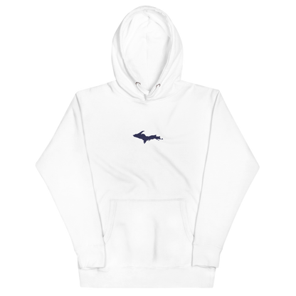 Michigan Upper Peninsula Hoodie (w/ Embroidered UP Outline) | Unisex Premium