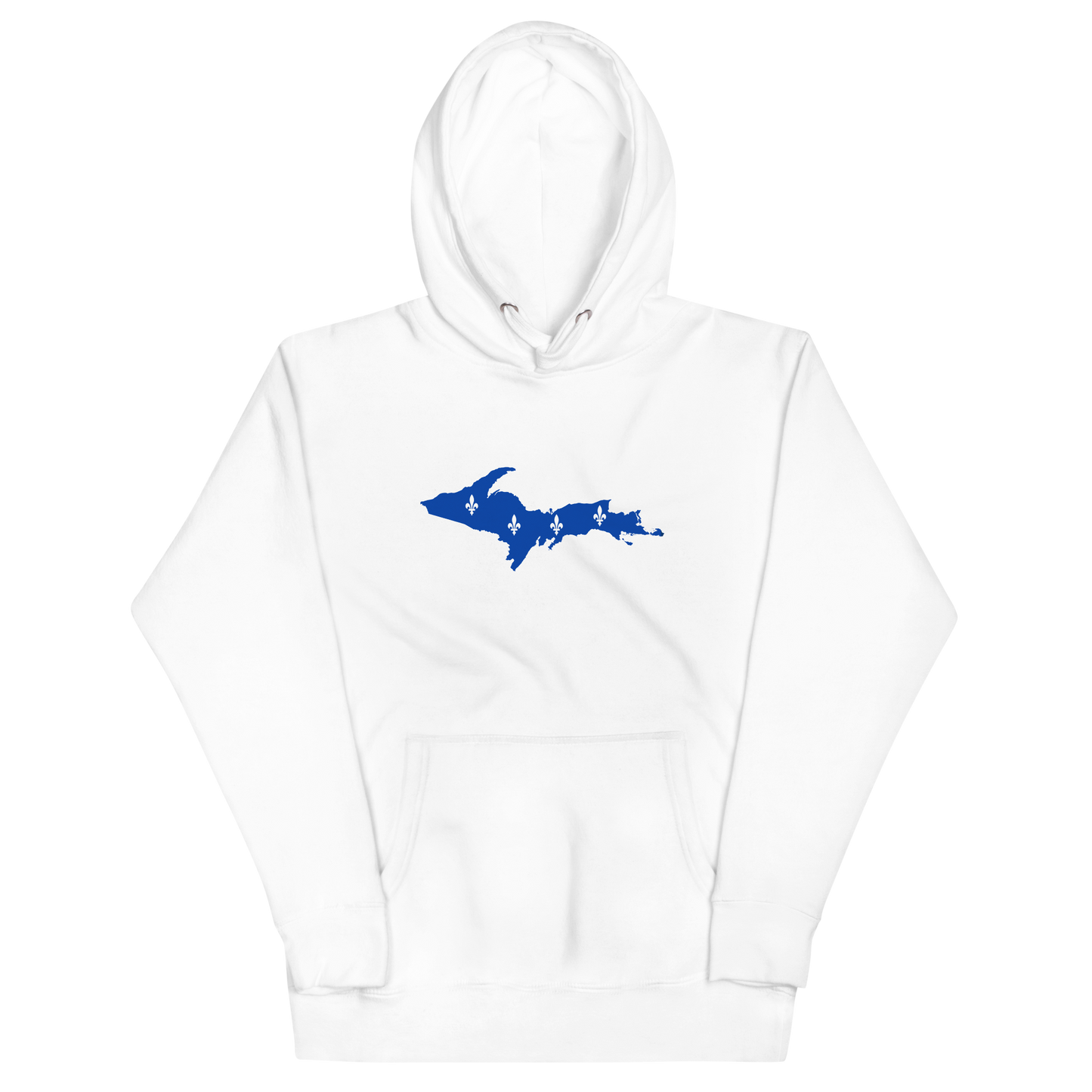 Michigan Upper Peninsula Hoodie (w/ UP Quebec Flag Outline) | Unisex Premium