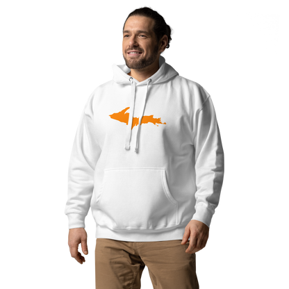 Michigan Upper Peninsula Hoodie (w/ Orange UP Outline) | Unisex Premium