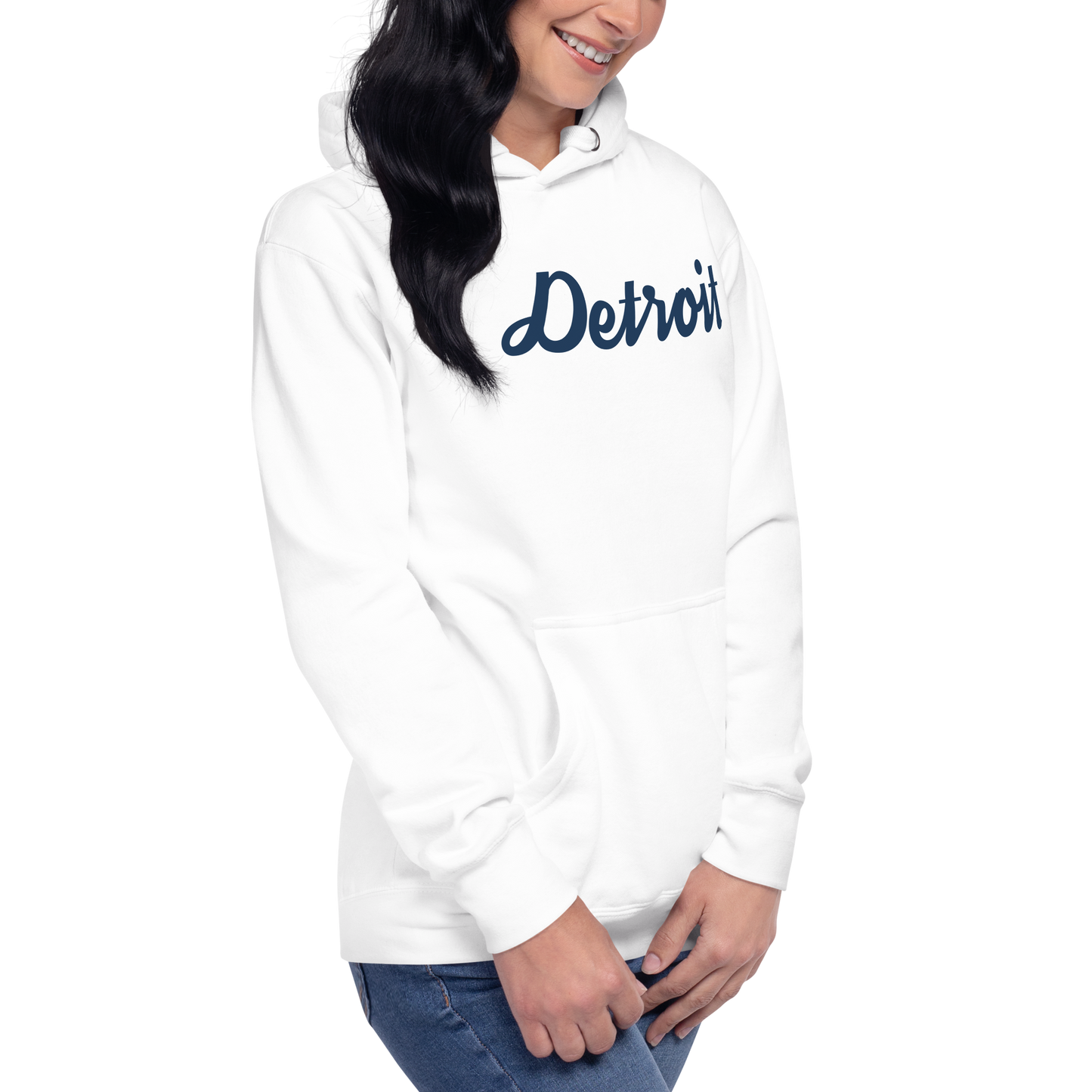 'Detroit' Unisex Premium Hoodie (Script Font)