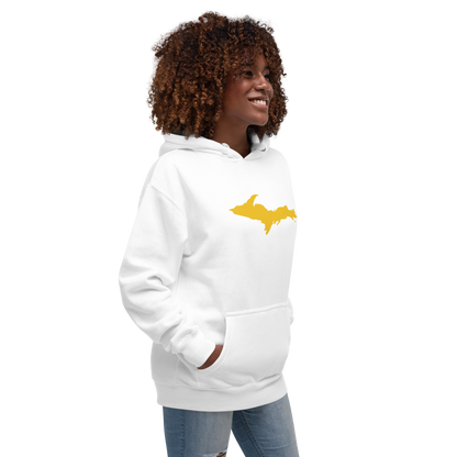 Upper Peninsula Hoodie (w/ Gold UP Outline) | Unisex Premium