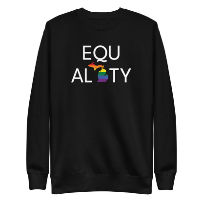 Michigan 'Equality' Premium Sweatshirt (LGBTQ Pride Colors)