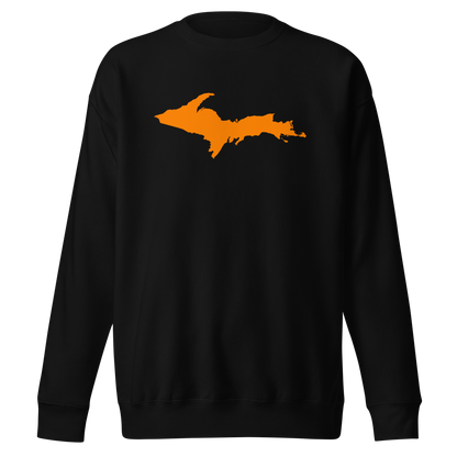 Michigan Upper Peninsula Sweatshirt (w/ Orange UP Outline) | Unisex Premium