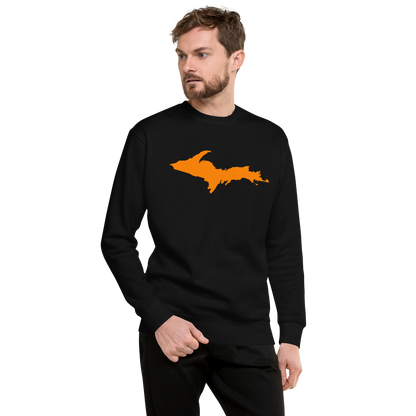 Michigan Upper Peninsula Sweatshirt (w/ Orange UP Outline) | Unisex Premium