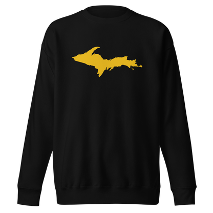 Michigan Upper Peninsula Sweatshirt (w/ Gold UP Outline) | Unisex Premium