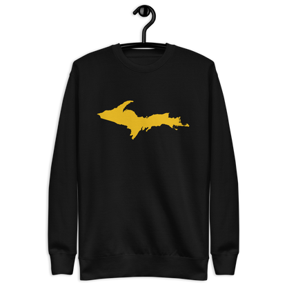 Michigan Upper Peninsula Sweatshirt (w/ Gold UP Outline) | Unisex Premium