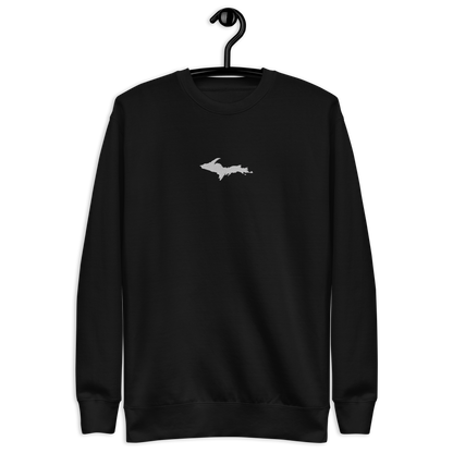 Michigan Upper Peninsula Sweatshirt (w/ Embroidered UP Outline) | Unisex Premium