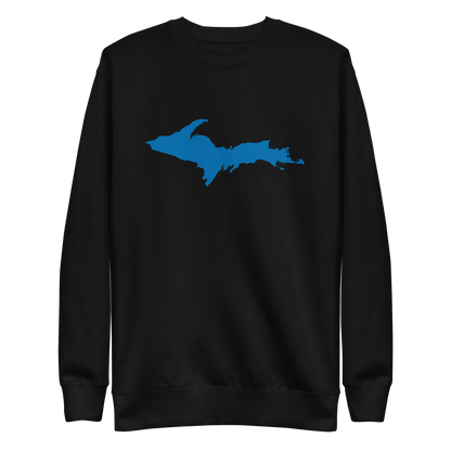 Michigan Upper Peninsula Sweatshirt (w/ Azure UP Outline) | Unisex Premium