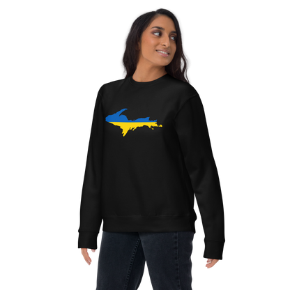 Michigan Upper Peninsula Sweatshirt (w/ UP Ukraine Outline) | Unsiex Premium