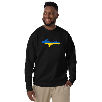 Michigan Upper Peninsula Sweatshirt (w/ UP Ukraine Outline) | Unsiex Premium