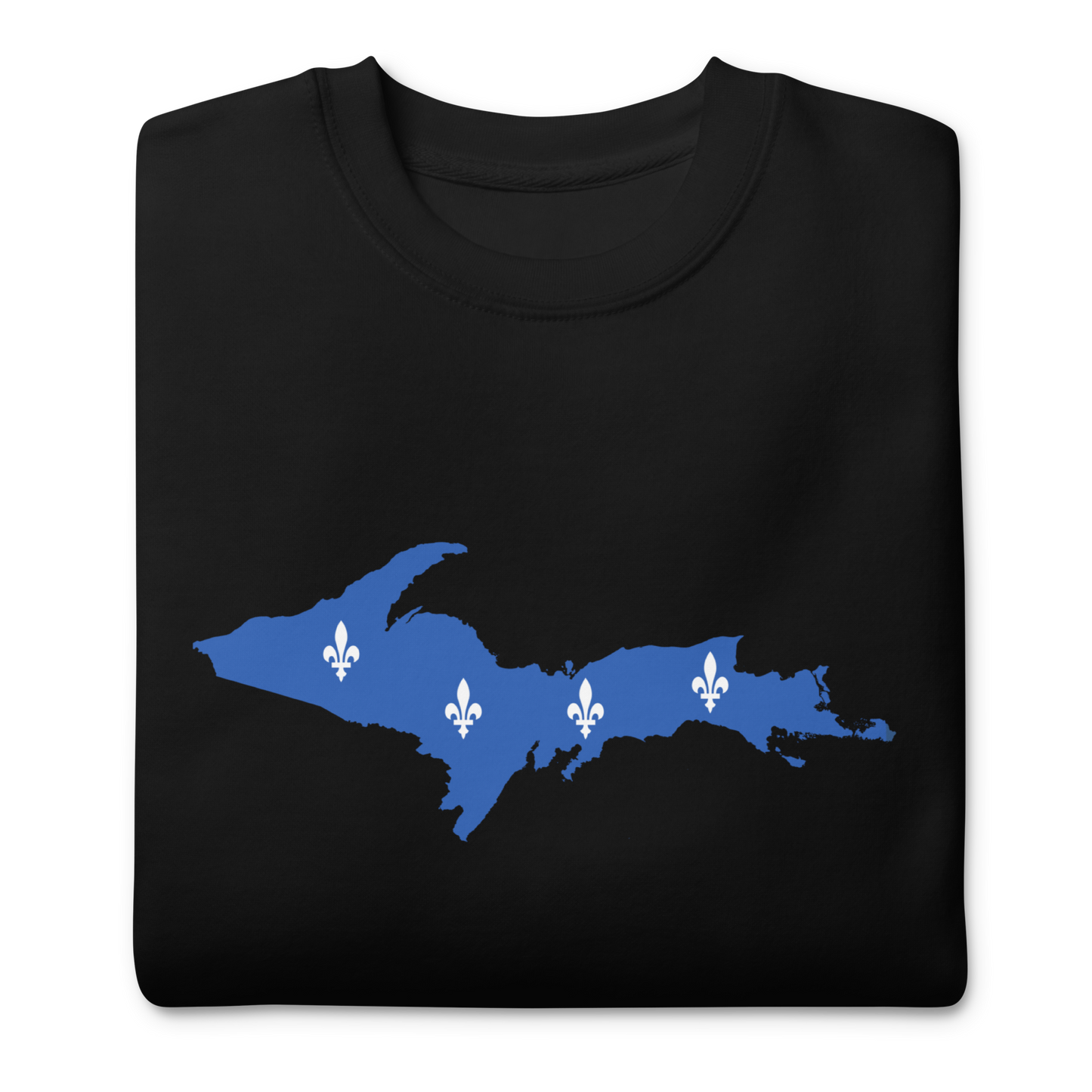 Michigan Upper Peninsula Sweatshirt (w/ UP Quebec Flag Outline) | Unisex Premium