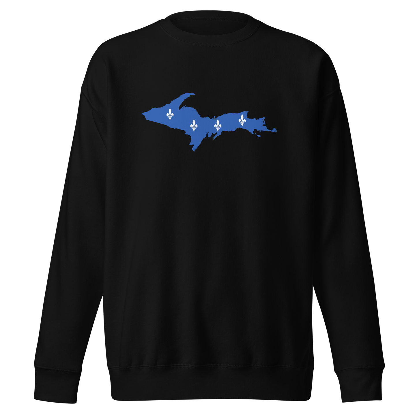 Michigan Upper Peninsula Sweatshirt (w/ UP Quebec Flag Outline) | Unisex Premium