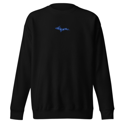 Michigan Upper Peninsula Sweatshirt (w/ Embroidered UP Quebec Flag Outline) | Unisex Premium