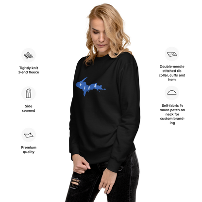 Michigan Upper Peninsula Sweatshirt (w/ UP Quebec Flag Outline) | Unisex Premium