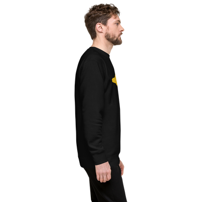 Michigan Upper Peninsula Sweatshirt (w/ Gold UP Outline) | Unisex Premium