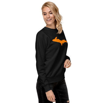 Michigan Upper Peninsula Sweatshirt (w/ Orange UP Outline) | Unisex Premium