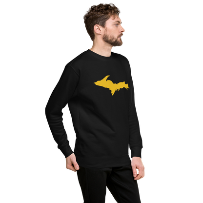 Michigan Upper Peninsula Sweatshirt (w/ Gold UP Outline) | Unisex Premium