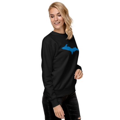 Michigan Upper Peninsula Sweatshirt (w/ Azure UP Outline) | Unisex Premium