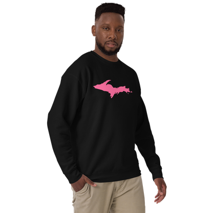 Michigan Upper Peninsula Sweatshirt (w/ Pink UP Outline) | Unisex Premium