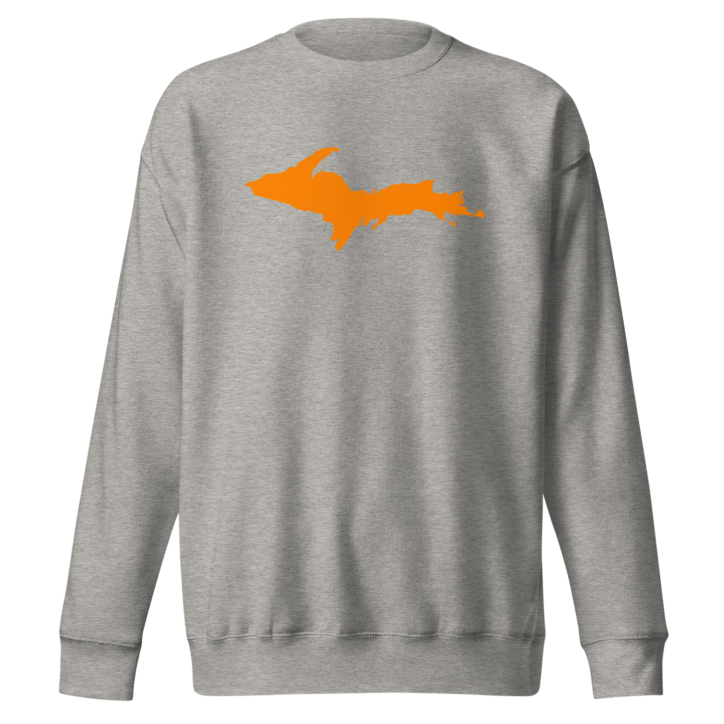 Michigan Upper Peninsula Sweatshirt (w/ Orange UP Outline) | Unisex Premium