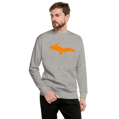 Michigan Upper Peninsula Sweatshirt (w/ Orange UP Outline) | Unisex Premium