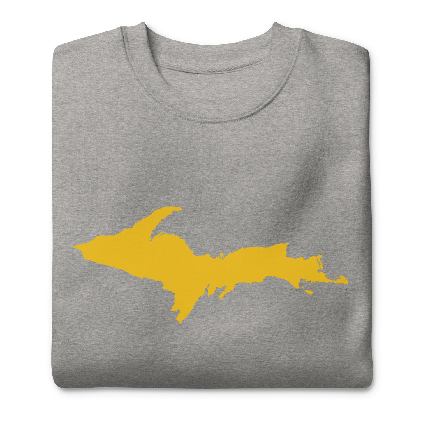 Michigan Upper Peninsula Sweatshirt (w/ Gold UP Outline) | Unisex Premium