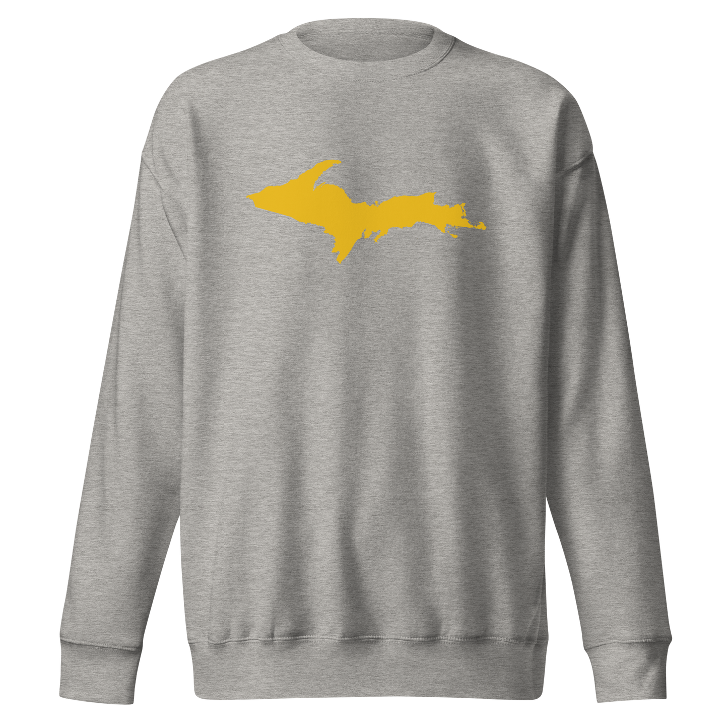 Michigan Upper Peninsula Sweatshirt (w/ Gold UP Outline) | Unisex Premium