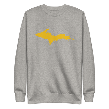 Michigan Upper Peninsula Sweatshirt (w/ Gold UP Outline) | Unisex Premium