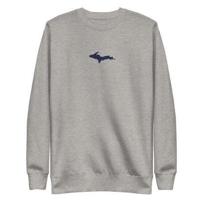 Michigan Upper Peninsula Sweatshirt (w/ Embroidered UP Outline) | Unisex Premium