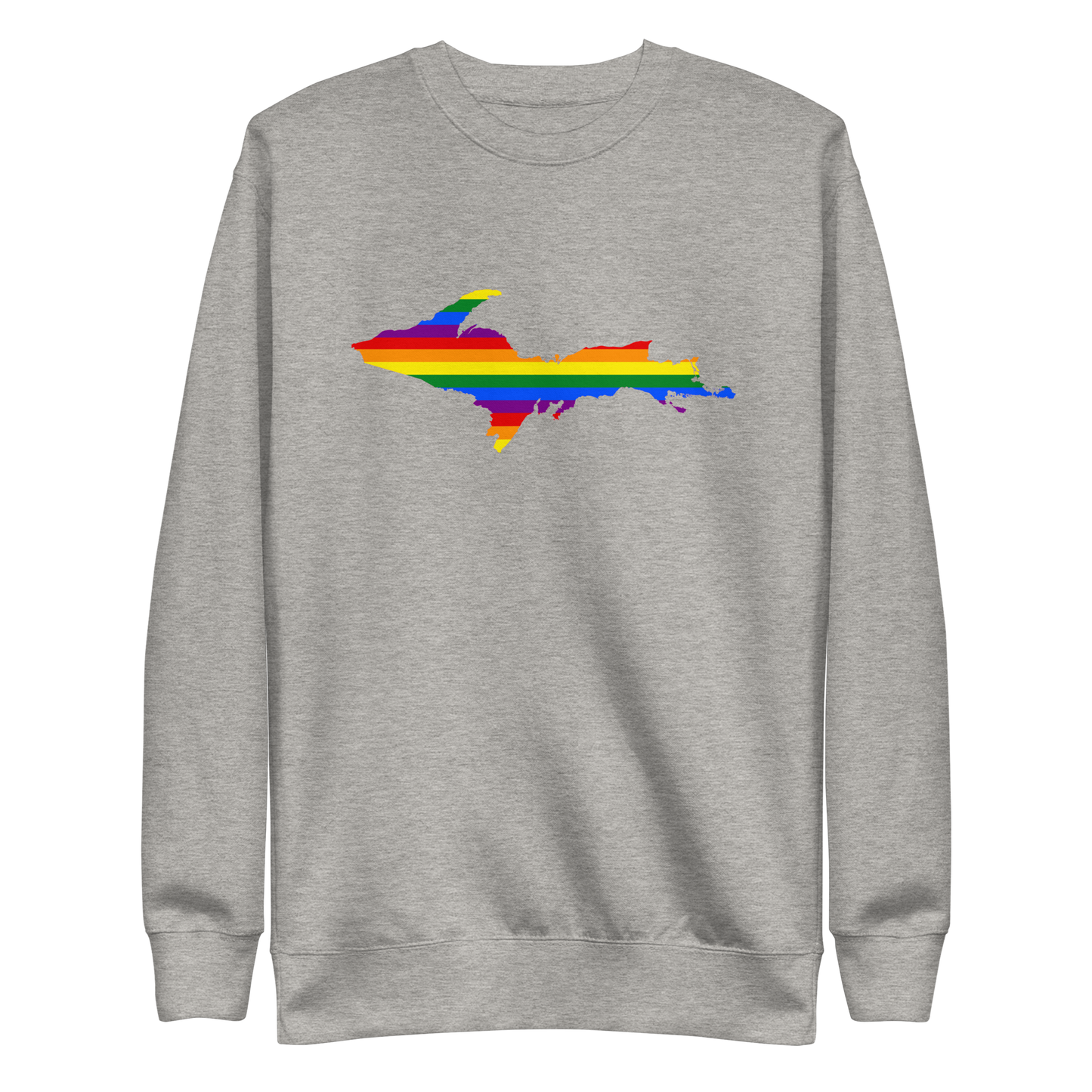 Michigan Upper Peninsula Sweatshirt (w/ UP Pride Flag Outline) | Unisex Premium