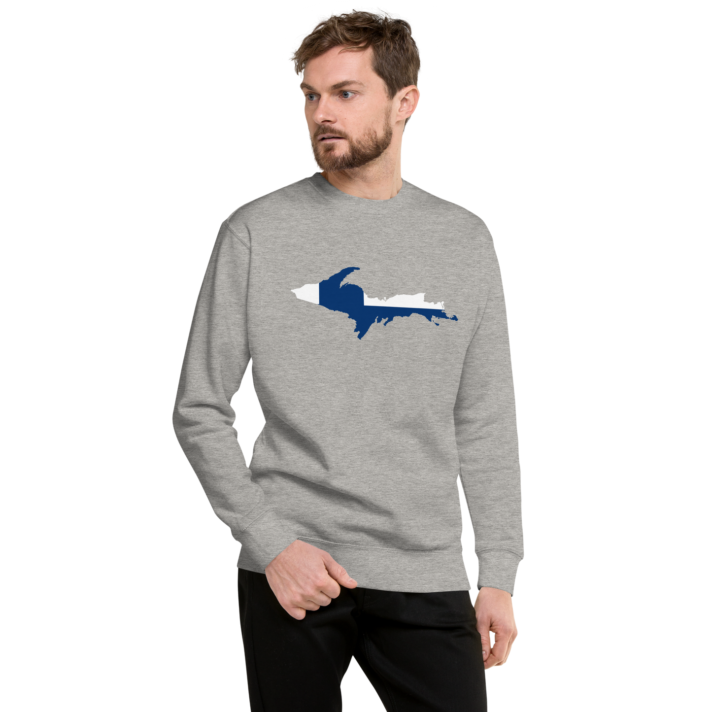 Michigan Upper Peninsula Sweatshirt (w/ UP Finland Outline) | Unisex Premium