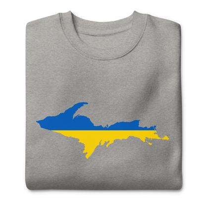 Michigan Upper Peninsula Sweatshirt (w/ UP Ukraine Outline) | Unsiex Premium