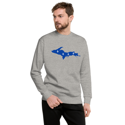 Michigan Upper Peninsula Sweatshirt (w/ UP Quebec Flag Outline) | Unisex Premium