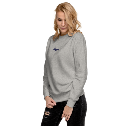 Michigan Upper Peninsula Sweatshirt (w/ Embroidered UP Outline) | Unisex Premium