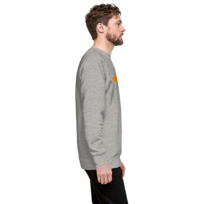 Michigan Upper Peninsula Sweatshirt (w/ Orange UP Outline) | Unisex Premium