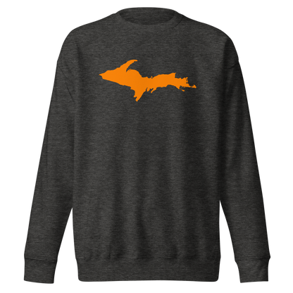 Michigan Upper Peninsula Sweatshirt (w/ Orange UP Outline) | Unisex Premium