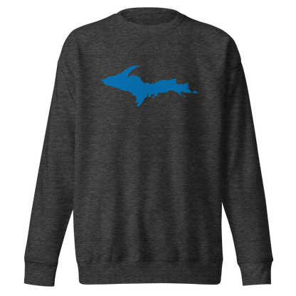 Michigan Upper Peninsula Sweatshirt (w/ Azure UP Outline) | Unisex Premium