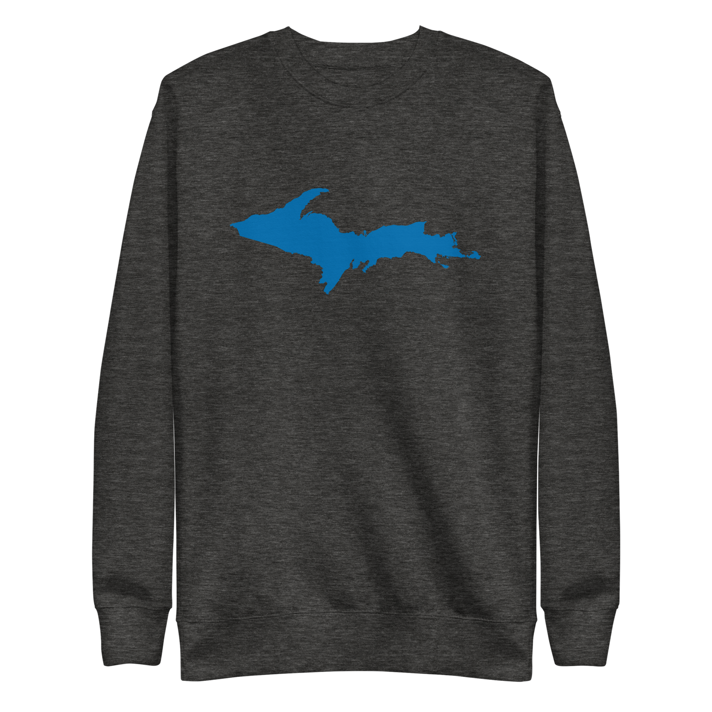 Michigan Upper Peninsula Sweatshirt (w/ Azure UP Outline) | Unisex Premium