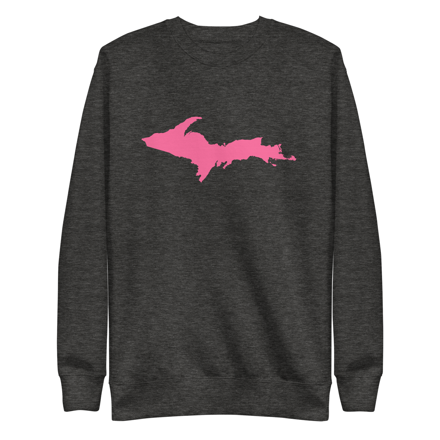 Michigan Upper Peninsula Sweatshirt (w/ Pink UP Outline) | Unisex Premium