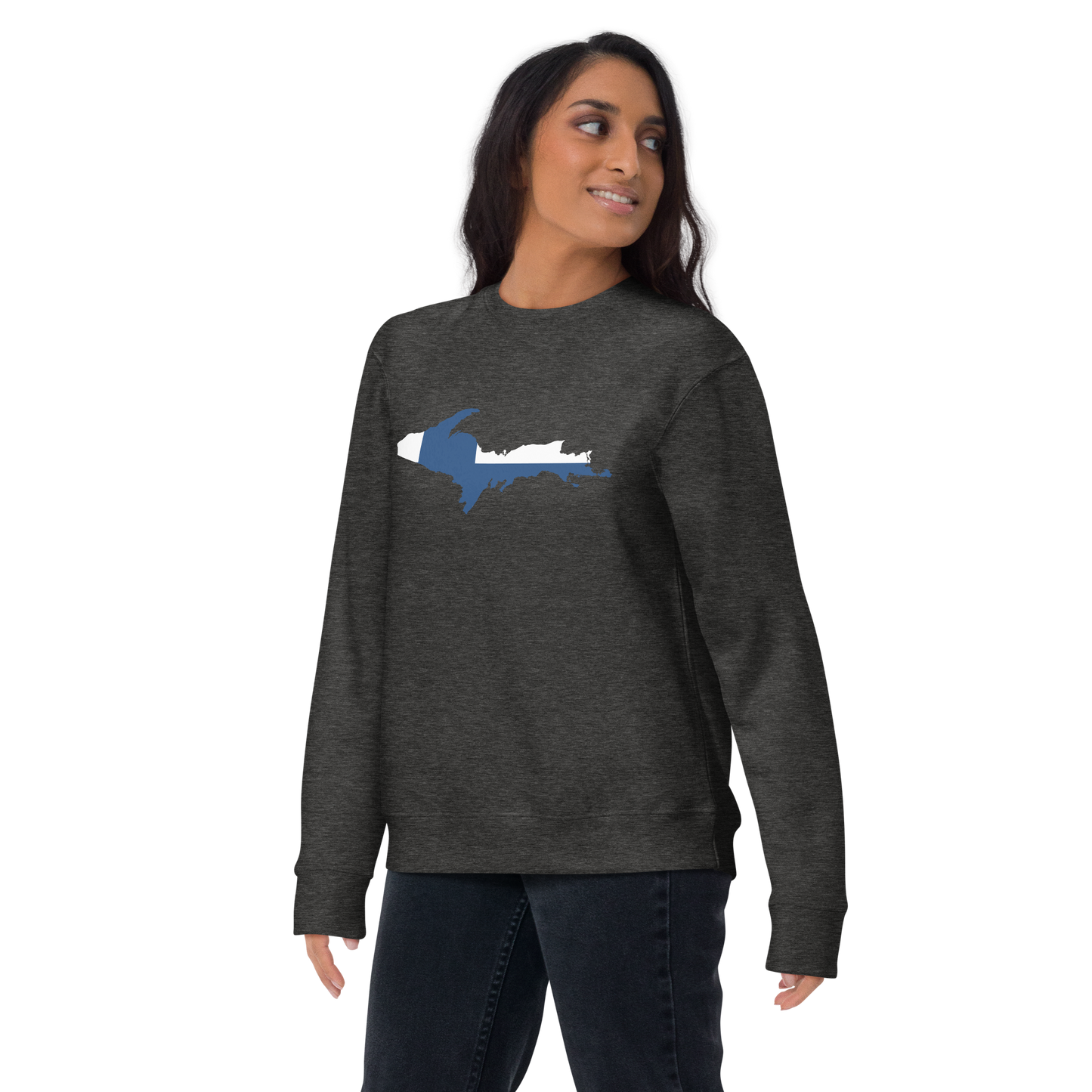 Michigan Upper Peninsula Sweatshirt (w/ UP Finland Outline) | Unisex Premium