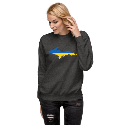 Michigan Upper Peninsula Sweatshirt (w/ UP Ukraine Outline) | Unsiex Premium
