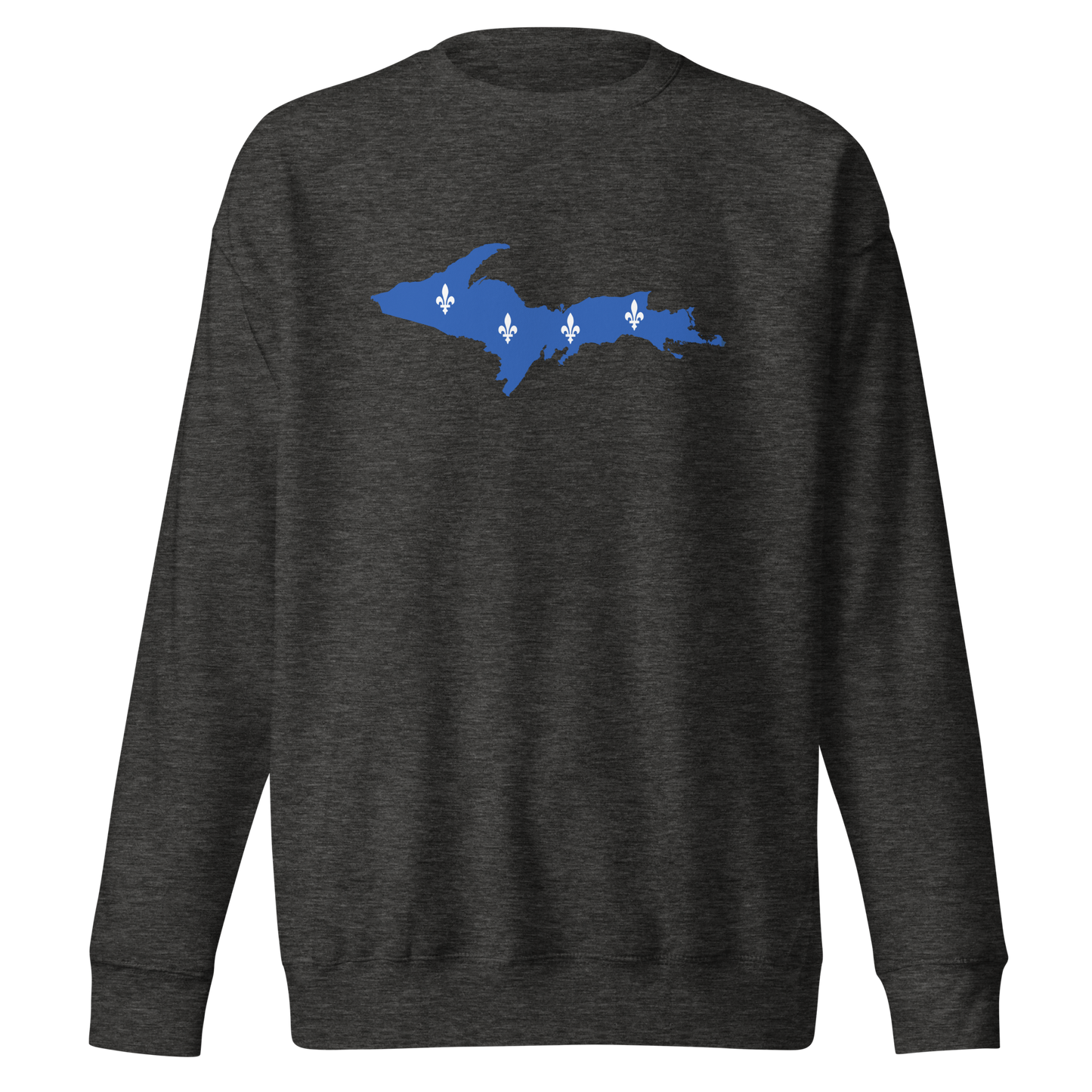 Michigan Upper Peninsula Sweatshirt (w/ UP Quebec Flag Outline) | Unisex Premium