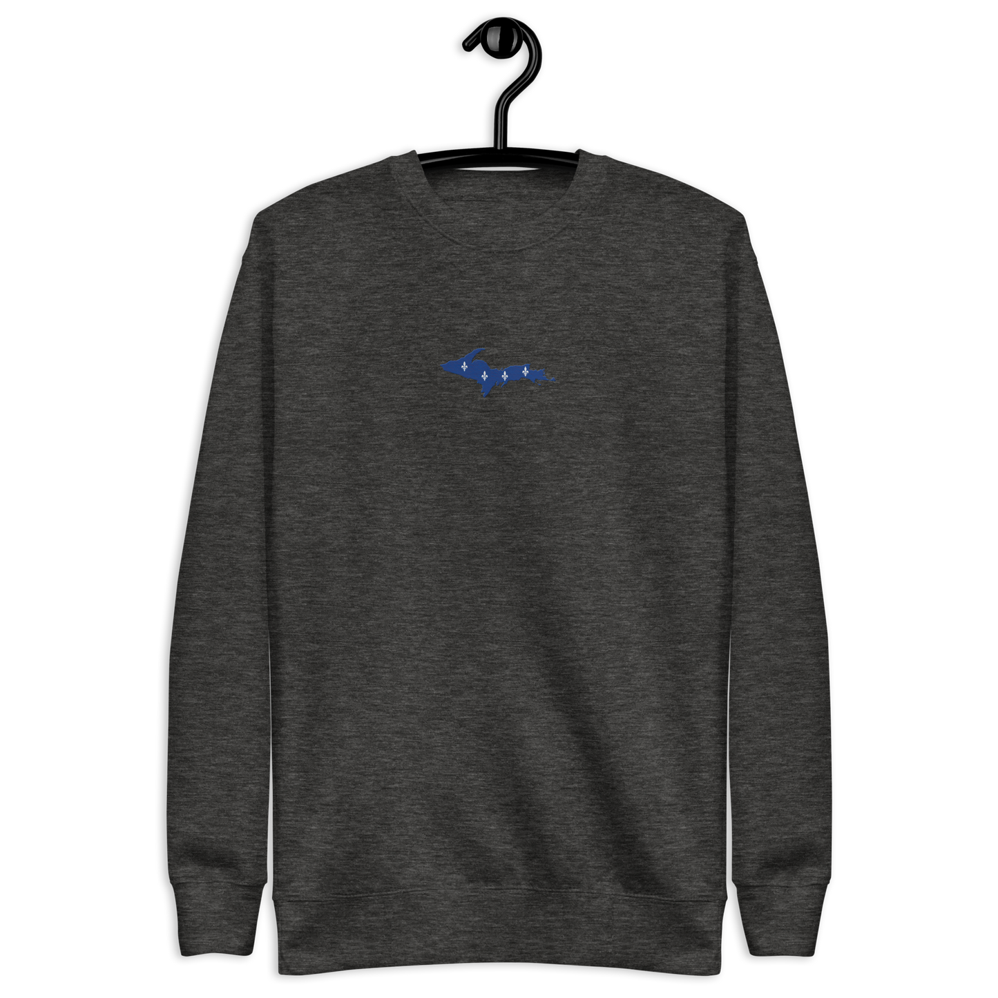 Michigan Upper Peninsula Sweatshirt (w/ Embroidered UP Quebec Flag Outline) | Unisex Premium