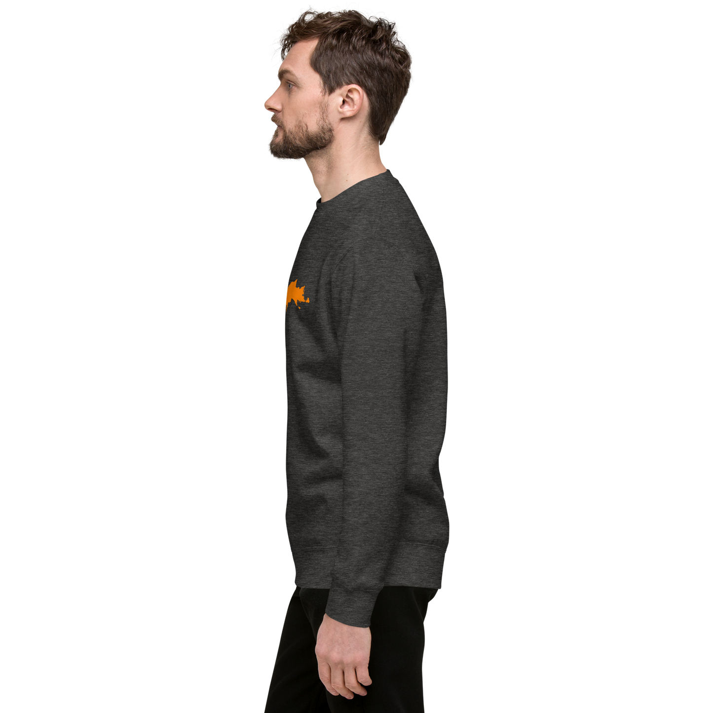 Michigan Upper Peninsula Sweatshirt (w/ Orange UP Outline) | Unisex Premium