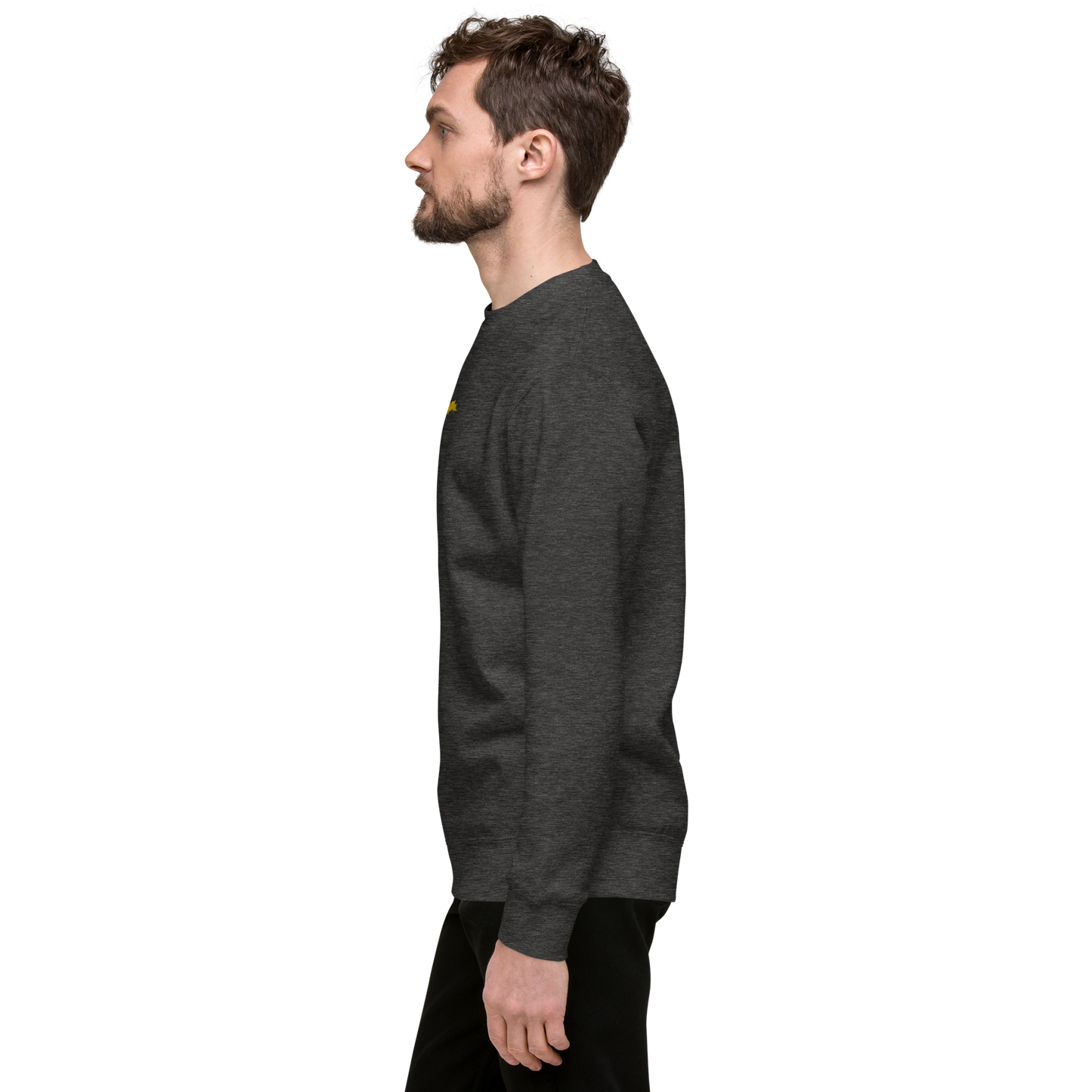 Michigan Upper Peninsula Sweatshirt (w/ Embroidered Gold UP Outline) | Unisex Premium