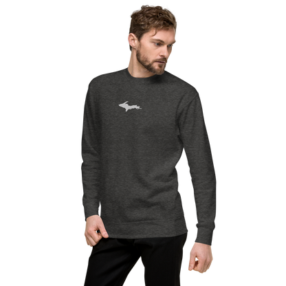 Michigan Upper Peninsula Sweatshirt (w/ Embroidered UP Outline) | Unisex Premium