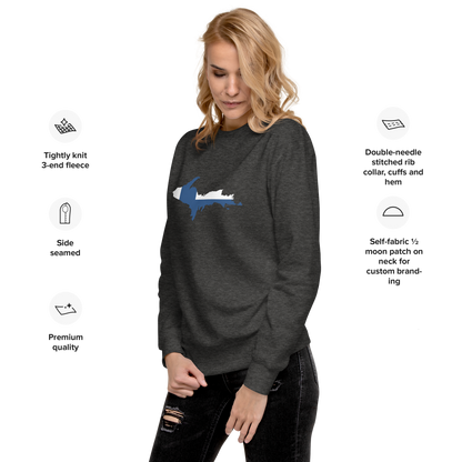 Michigan Upper Peninsula Sweatshirt (w/ UP Finland Outline) | Unisex Premium