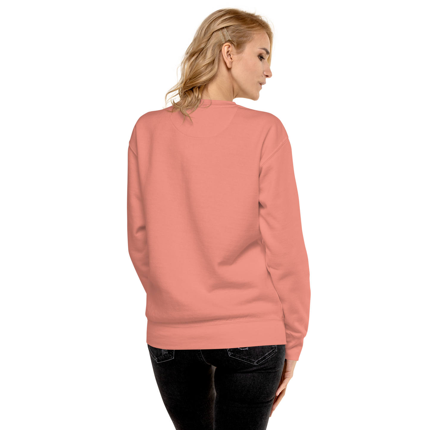 Michigan Upper Peninsula Sweatshirt (w/ Embroidered Pink UP Outline) | Unisex Premium