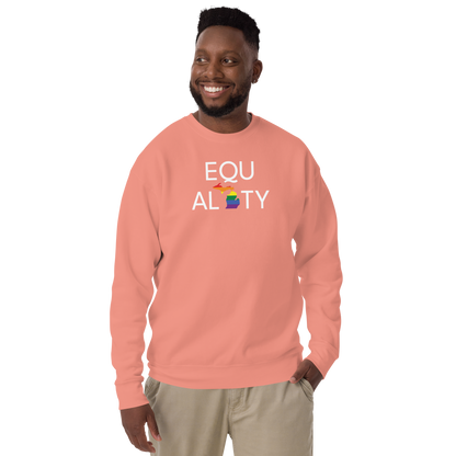 Michigan 'Equality' Premium Sweatshirt (LGBTQ Pride Colors)